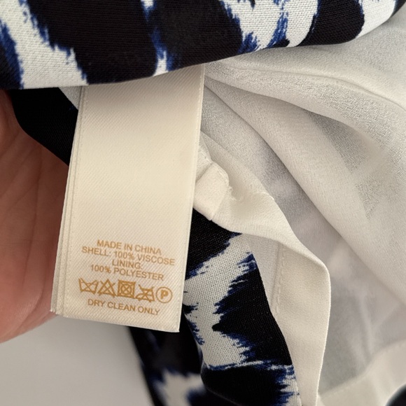 Midi Blue, Black, White Dress - Picture 9 of 9